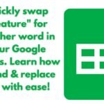 How to find and replace Feature in google sheets