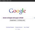 Listen to Google web pages in Hindi